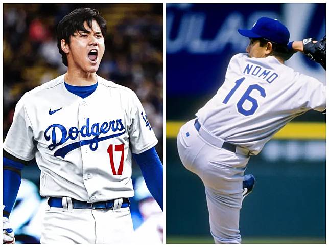 大谷翔平新東家道奇隊，與日本有深厚淵源，從30年前野茂英雄開啟日本球員通往棒球最高殿堂的大門。（圖／取自推特@BleacherReport）