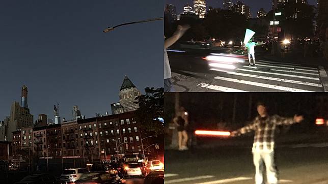 เหล่าแฟนคลับสตาร์วอร์ รวมตัวกัน ใช้กระบี่แสงโบกรถ ในคืนที่นิวยอร์คไฟดับทั้งเมือง
