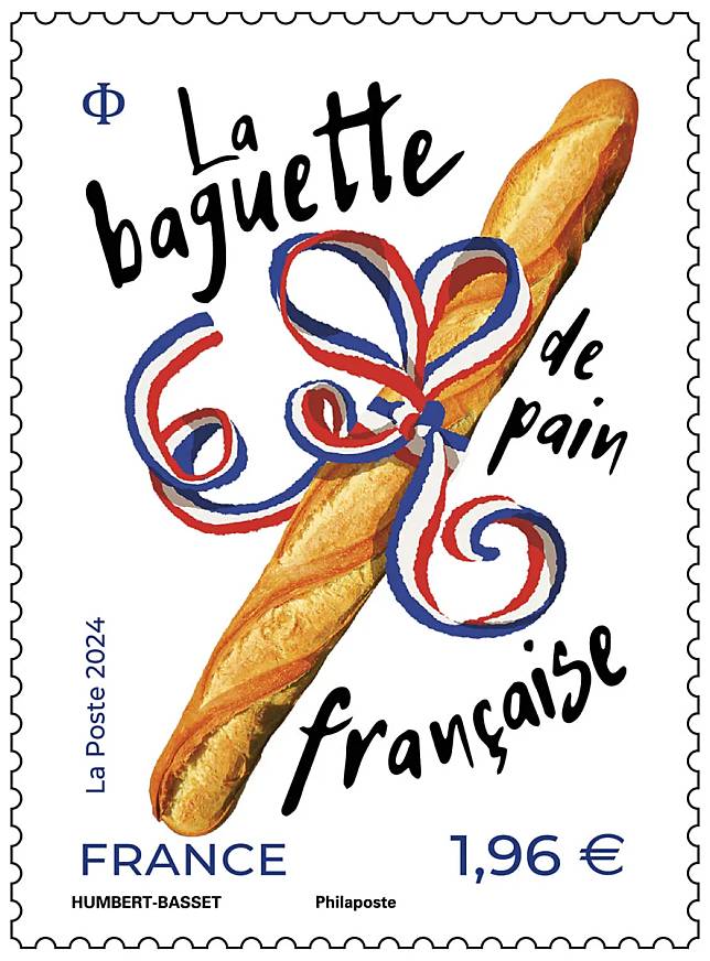 Timbre - Baguette de pain française。