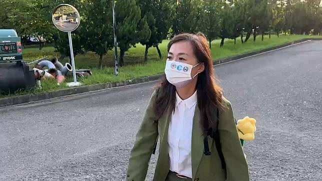 綠委林宜瑾2024年間遭檢方百萬交保，離開時神情疲憊。資料照。民眾提供