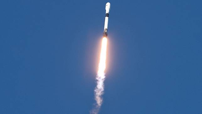 2024年2月14日， SpaceX的獵鷹 9 號火箭在美國佛州卡納維爾角執行美國彈道飛彈防禦署（Missile Defense Agency）委託的任務。路透社