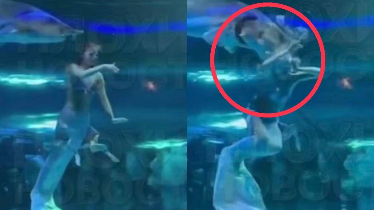 The mermaid was bitten by a big fish! The audience witnessed the screaming of the Lu aquarium 3,000 pressure news | TVBS | Line TODAY