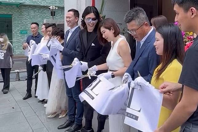日本知名男公關羅蘭來到彰化市，出席旗下品牌分店開幕活動。畫面翻攝threads bl.xiaoyang