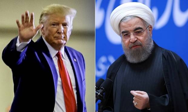 美國總統川普(左)與伊朗總統羅哈尼(右)。   圖：翻攝川普、羅哈尼臉書 (新頭殼合成)