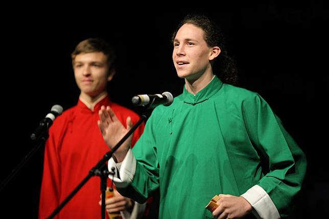 New Zealand students perform during the annual Chinese Bridge event in Auckland, New Zealand, Sept. 24, 2022. (Photo by Zhao Gang/Xinhua)