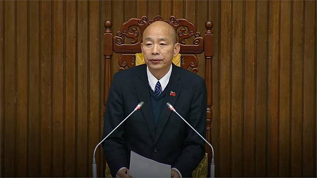 立法院長韓國瑜。圖／翻攝自立法院IVOD（資料畫面）