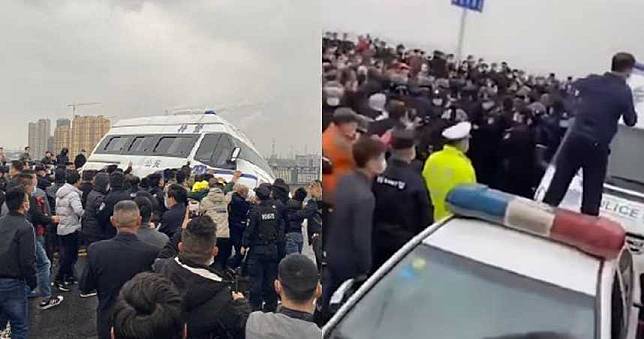 江西拒絕湖北人入城！2省警察「集體鬥毆」連警車也被推翻