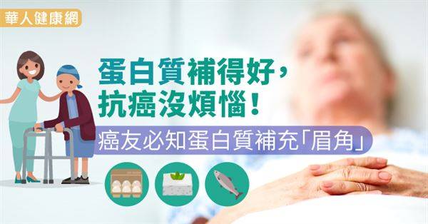 蛋白質補得好，抗癌沒煩惱！癌友必知蛋白質補充「眉角」