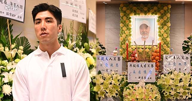 廖家爵表示入行後少了時間陪爸爸。（鍾偉茵攝）