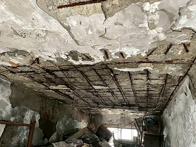 海砂屋對建物結構造成嚴重影響，住戶安全難有保障。（示意圖）圖／台北市政府