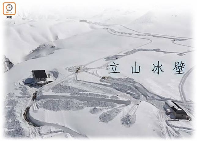 雖然日本地面已踏入春季，但起伏3000米的立山黑部，依然是冰天雪地。（互聯網）