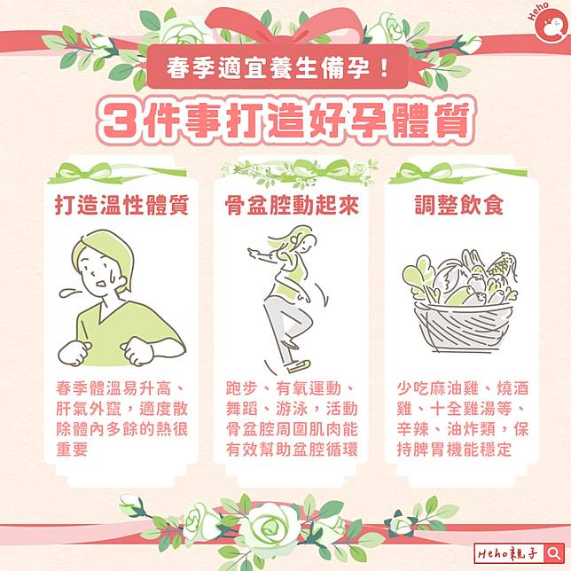 春季適宜養生備孕！３件事打造好孕體質
