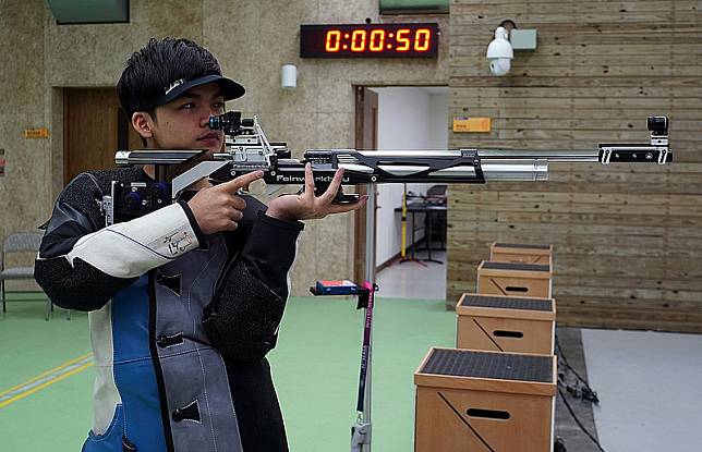 東南亞射擊錦標賽男子10公尺空氣步槍金牌得主陳俊安（主辦單位提供）