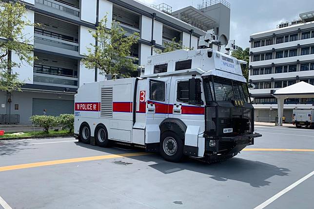 Three controversial anti-riot vehicles armed with water cannons will hit the streets of Hong Kong this week. Photo: Handout