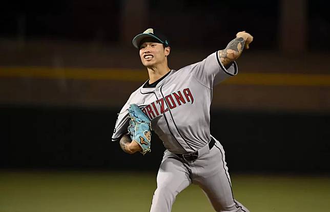 林昱珉本季在小聯盟戰績3勝6敗，防禦率4.05。 法新社