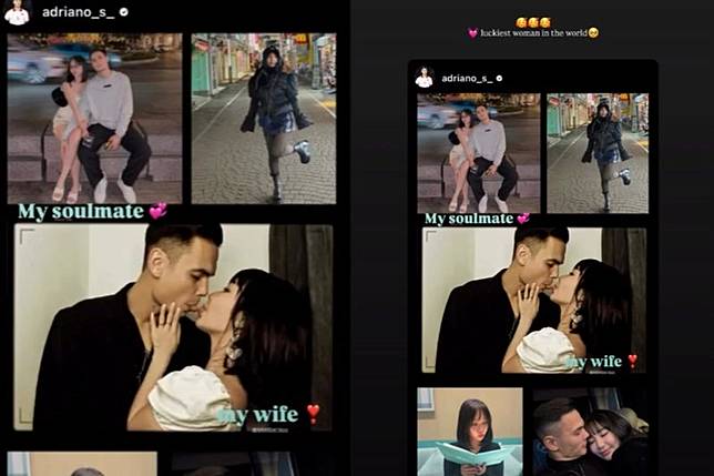Adriano Schmidt直接稱陳芳語「my wife」疑似爆婚訊，陳芳語也甜回自己是最幸運的女人。翻攝IG＠Adria no Schmidt、lekimberleyy