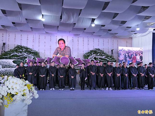 有「縱貫線教父」之稱、前口湖鄉長蔡永常上月辭世，25日家屬舉辦告別式。(記者李文德攝)