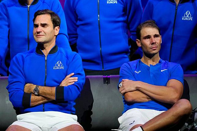 Rafael Nadal陪伴Roger Federer打完生涯最後一站