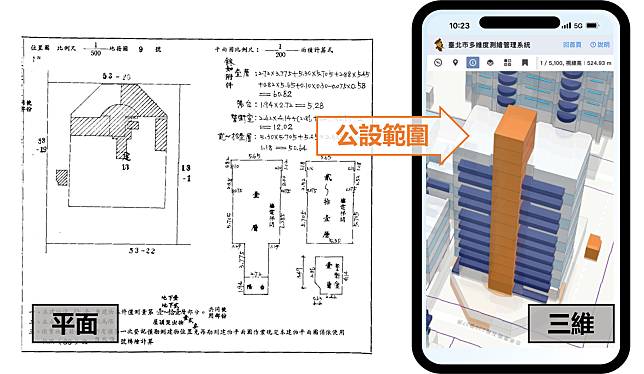 「台北市多維度測繪管理系統」正式上線。圖／台北市地政局提供