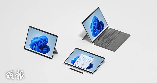 Surface Pro 8的2合1設計融合手提電腦的強大性能及平板電腦的靈活便攜功能於一身@Mircosoft（圖片由相關機構提供）