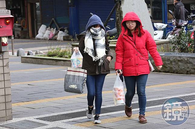 寒流今天下午南下，整體氣溫明顯下滑，各地都將呈現「非常寒冷」的狀態。（示意圖，本刊資料照）