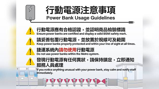 搭捷運快看！北捷今宣布：旅客搭乘時勿使用行動電源| 民視新聞網| LINE TODAY