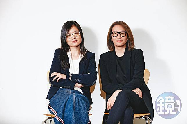 製作人林昱伶（右）繼社會寫實劇《我們與惡的距離》後，今年攜手導演鄭芬芬（左）推出《做工的人》。