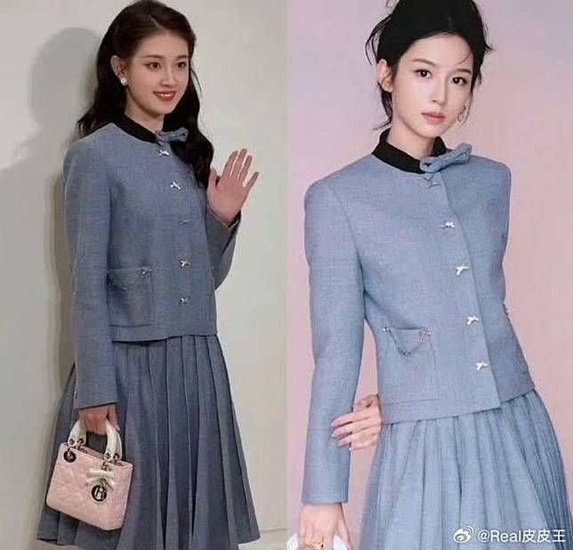 郭宇欣（左）錄音檔曝光，私下嗆周也。翻攝微博