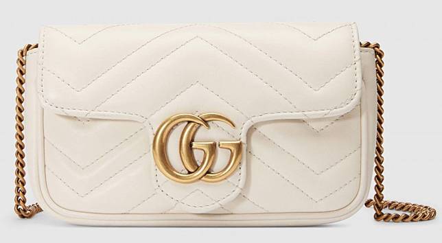 GG MARMONT MATELASSE LEATHER SUPER MINI BAG