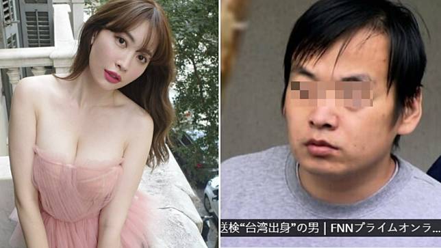 日本女星小嶋陽菜狂粉強抱，「自稱台灣人」的嫌犯容貌曝光。翻攝FNN、小嶋陽菜X