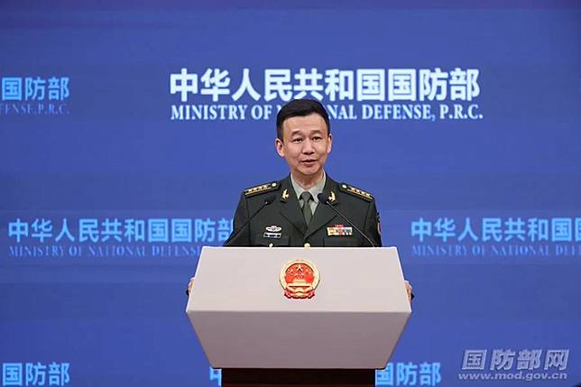 中國國防部發言人吳謙 。（取自百度）
