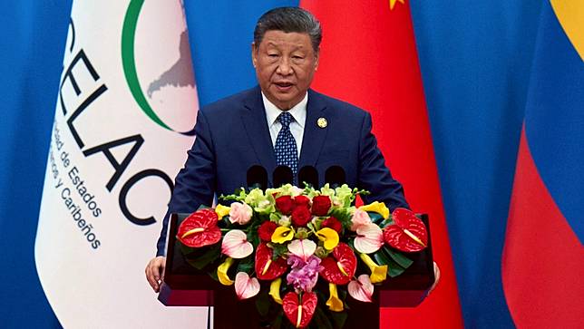 中國國家主席習近平13日在北京出席中拉論壇第4屆部長級會議開幕式並發表講話。美聯社