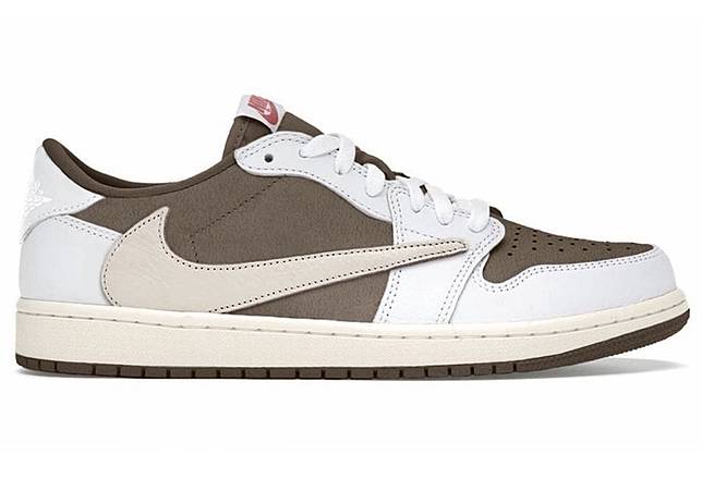 即將在 2022 年釋出的 Travis Scott x Nike Air Jordan 1 低筒「Reverse Mocha」。／圖片來源：<a href=