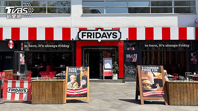 知名美式連鎖餐廳「星期五美式餐廳」（TGI Fridays）。（示意圖／shutterstock 達志影像）