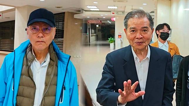 中石化公司獨董朱雲鵬（左）、董事長陳瑞隆（右）。資料照。呂志明攝