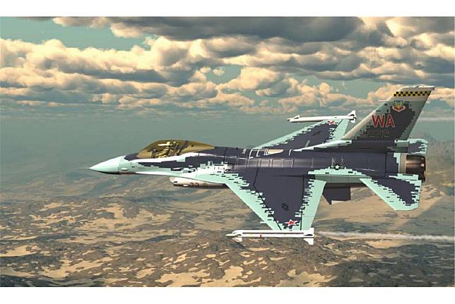 　諾沃特尼准將公布的假想敵中隊F-16新塗裝示意圖。（取自推特）