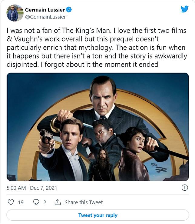 Germain Lussier 推特文章 圖片來源：<a href=