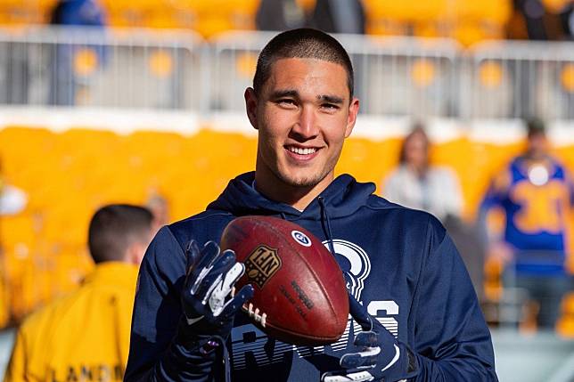 NFL player Taylor Rapp emerges as a role model for aspiring Asian-American football players. Photo: Handout