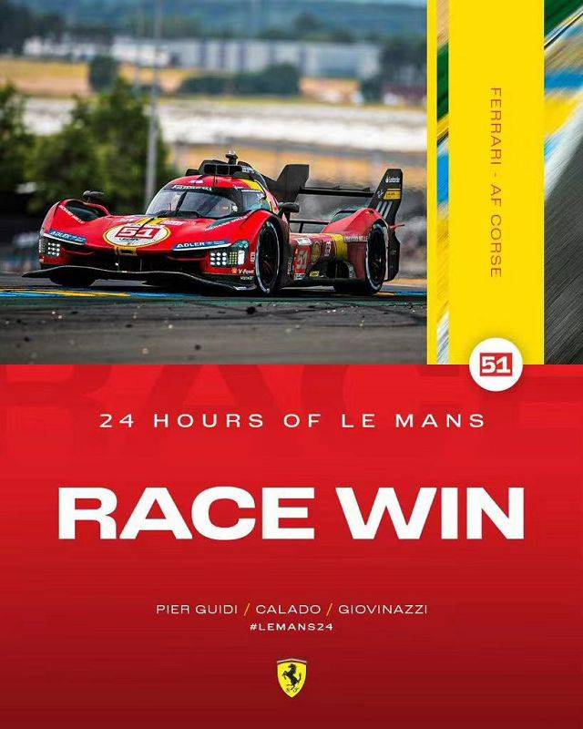 Ferrari 499P wins on debut at 24 Hours of Le Mans