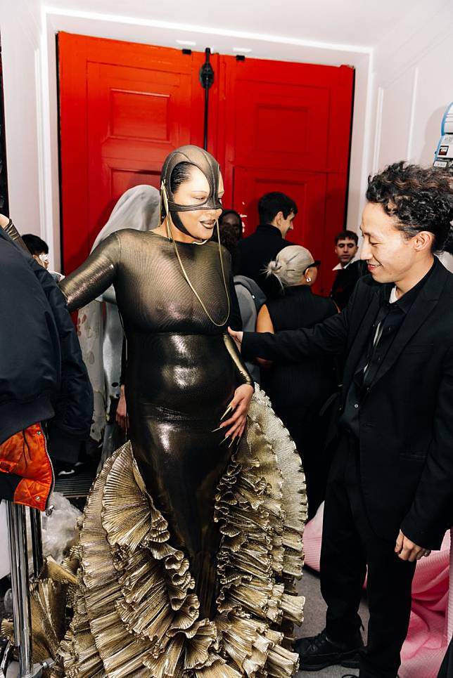 Backstage at Robert Wun haute couture spring-summer 2023 show (Photography by Darrel Hunter for Tatler Asia)