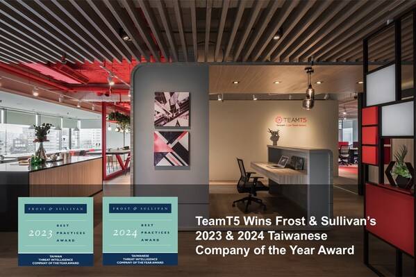 TeamT5 Receives International Recognition as Taiwan's Best Threat Intelligence Company by Frost & Sullivan