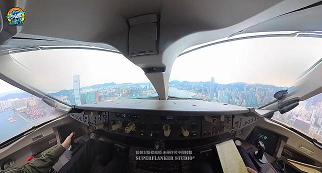 C919第一身視角影片曝光  駕駛艙俯瞰維港(有片)