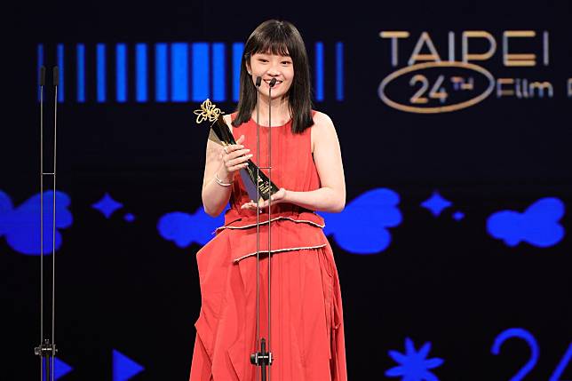 繼金馬獎拿下最佳新演員，方郁婷這次在2022台北電影獎再度搶下該獎項。（台北電影節提供）