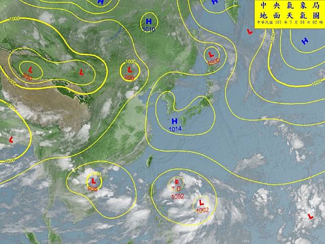 2熱帶低氣壓變颱風？今明是關鍵