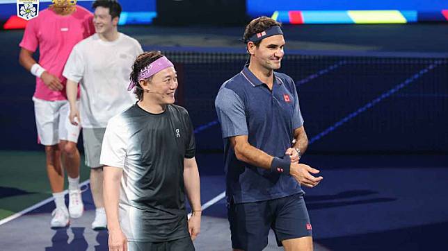 陳奕迅化身小粉絲與偶像費達拿Roger Federer組隊打球圓夢