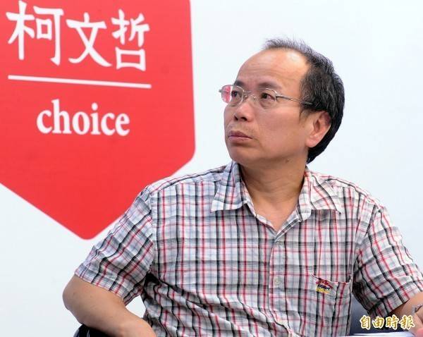 張景森2014年台北市長選戰當時，擔任柯文哲競選辦公室政策總監。(資料照)