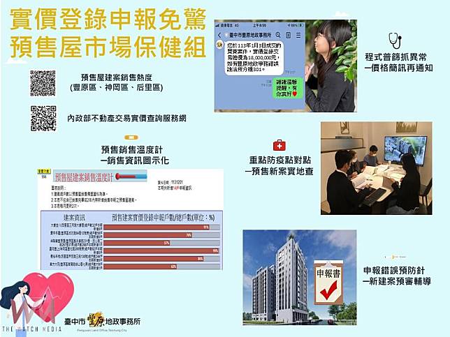 豐原地所「預售屋市場保健組」創新服務　市場透明移居台中更幸福