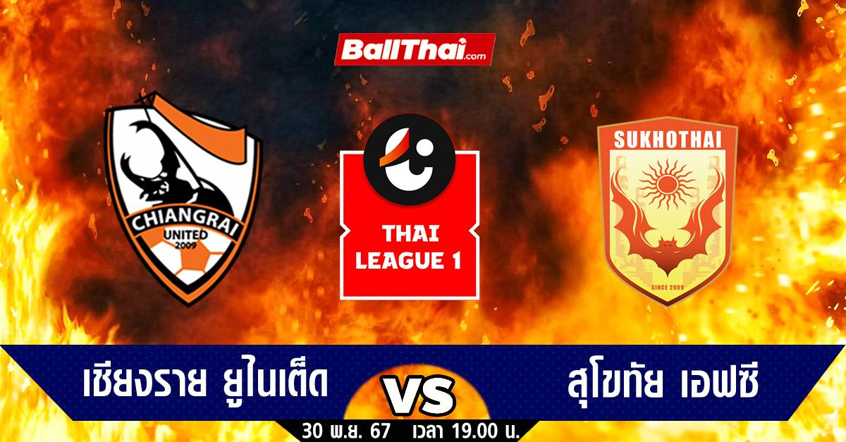 วิเคราะห์บอล ไทยลีก 2024/25 นัดที่ 15 เชียงราย vs สุโขทัย (30-11-67) | Ballthai | LINE TODAY