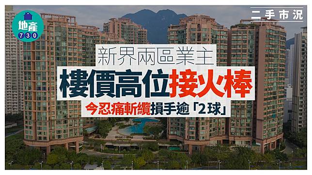 新界兩區業主樓價高位接火棒 今斬纜損手逾「2球」｜二手市況