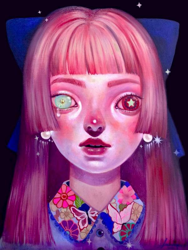 丸山純奈『夢見る鳥』最大の版画作品です